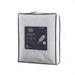 Serta Polyester Fabric Shaggy Fur Heated Electric Throw in White