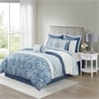 510 Design Shawnee 8-Piece Transitional Fabric Comforter Set in Blue