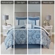 510 Design Shawnee 8-Piece Transitional Fabric Comforter Set in Blue