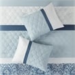 510 Design Shawnee 8-Piece Transitional Fabric Comforter Set in Blue