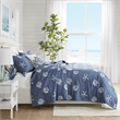 Harbor House Seaside 4-Piece Coastal Cotton Coverlet Set in Navy Finish