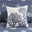 Harbor House Seaside 4-Piece Coastal Cotton Coverlet Set in Navy Finish