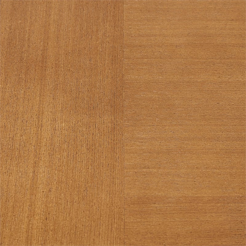 INK+IVY Kennedy Round Modern Wood Dining Table in Pecan Brown
