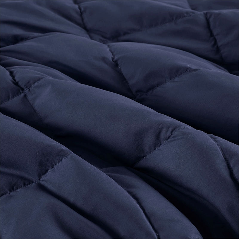 True North by Sleep Philosophy Hadly Goose Feather Down Wearable Throw in Blue