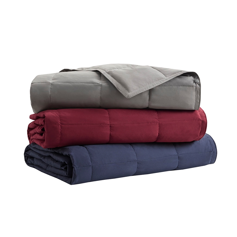 True North by Sleep Philosophy Hadly Goose Feather Down Wearable Throw in Blue