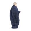 True North by Sleep Philosophy Hadly Goose Feather Down Wearable Throw in Blue