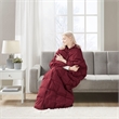 True North by Sleep Philosophy Hadly Goose Feather Down Wearable Throw in Red