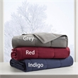 True North by Sleep Philosophy Hadly Goose Feather Down Wearable Throw in Red