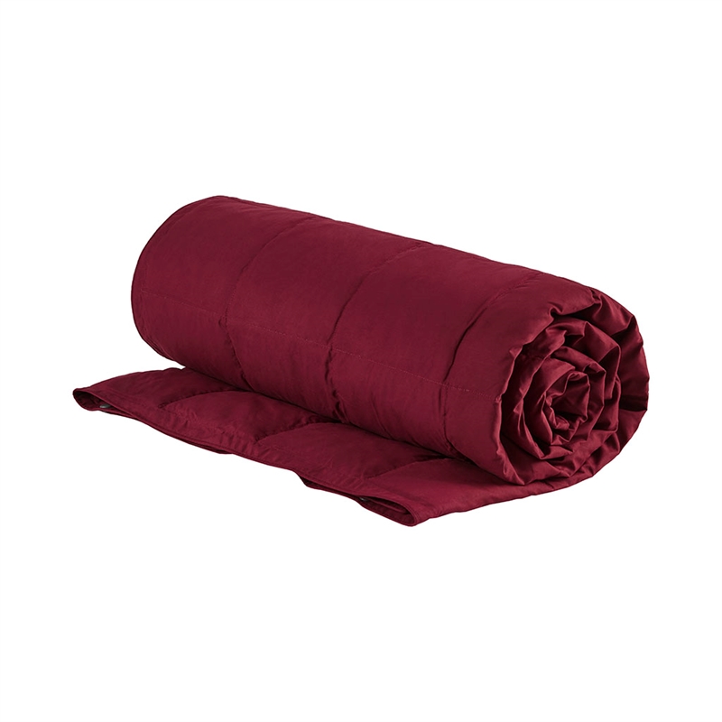 True North by Sleep Philosophy Hadly Goose Feather Down Wearable Throw in Red