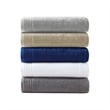 510 Design Big Bundle 12-Piece Contemporary Cotton Bath Towel Set in Silver
