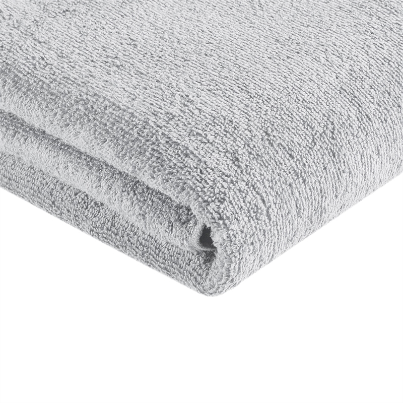 510 Design Big Bundle 12-Piece Contemporary Cotton Bath Towel Set in Silver