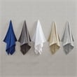 510 Design Big Bundle 12-Piece Contemporary Cotton Bath Towel Set in Silver