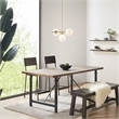 INK+IVY Aurelia 3-Light Metal Chandelier with Frosted Glass Globe Bulbs in Gold