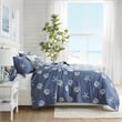 Harbor House Seaside 4-Piece Coastal Cotton Coverlet Set in Navy
