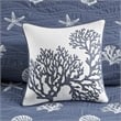 Harbor House Seaside 4-Piece Coastal Cotton Coverlet Set in Navy