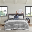 INK+IVY Mila Contemporary Cotton Comforter Set with Chenille Tufting - Gray