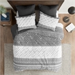 INK+IVY Mila Contemporary Cotton Comforter Set with Chenille Tufting - Gray