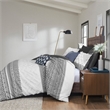 INK+IVY Mila Contemporary Cotton Comforter Set with Chenille Tufting - Gray