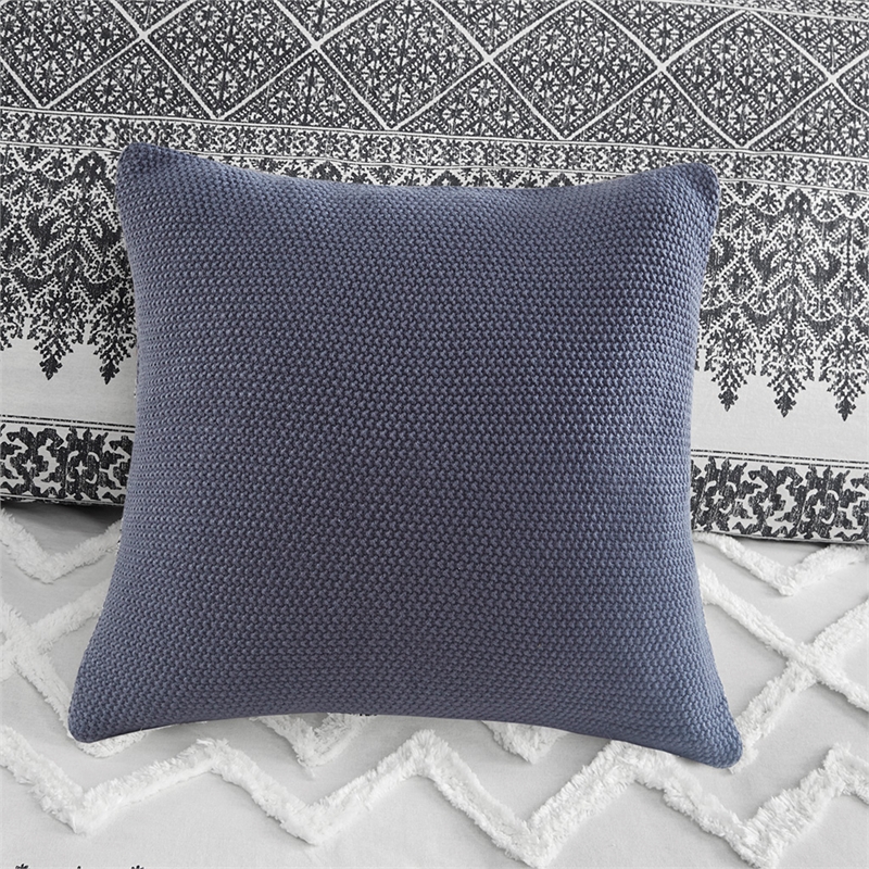 INK+IVY Mila Contemporary Cotton Comforter Set with Chenille Tufting - Gray