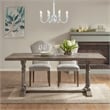 Martha Stewart Amelia 8-Light Modern Metal Chandelier in White