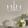Martha Stewart Amelia 8-Light Modern Metal Chandelier in White