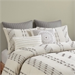 INK+IVY Kara 3-Piece Contemporary Cotton Jacquard Duvet Cover Set in Ivory