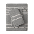 INK+IVY Kara 3-Piece Contemporary Cotton Jacquard Duvet Cover Set - Gray