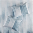 N Natori Brush Stroke 4-Piece Reversible Seersucker Comforter Set in Blue Finish