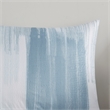 N Natori Brush Stroke 4-Piece Reversible Seersucker Comforter Set in Blue Finish