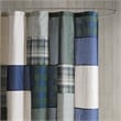 Woolrich Mill Creek Cotton Pieced and Embroidered Shower Curtain in Green