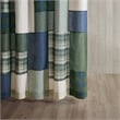 Woolrich Mill Creek Cotton Pieced and Embroidered Shower Curtain in Green