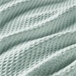 Beautyrest Waffle Weave Contemporary Cotton Blanket in Aqua Blue