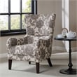 Madison Park Arianna Swoop Wing Chair in Multi