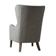 Madison Park Arianna Swoop Wing Chair in Grey