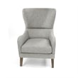 Madison Park Arianna Swoop Wing Chair in Grey