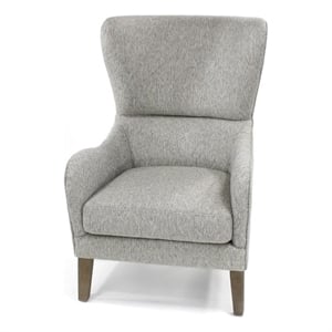 Madison Park Arianna Swoop Wing Chair in Grey