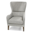 Madison Park Arianna Swoop Wing Chair in Grey
