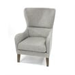 Madison Park Arianna Swoop Wing Chair in Grey