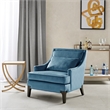 Martha Stewart Anna Arm Accent Chair in Blue