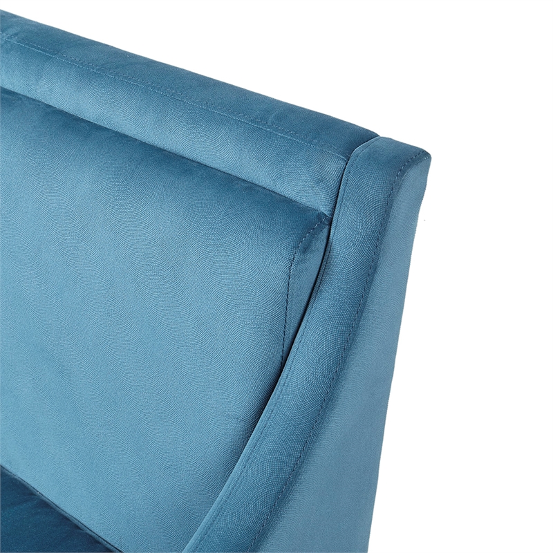 Martha Stewart Anna Arm Accent Chair in Blue