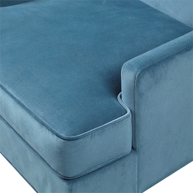 Martha Stewart Anna Arm Accent Chair in Blue