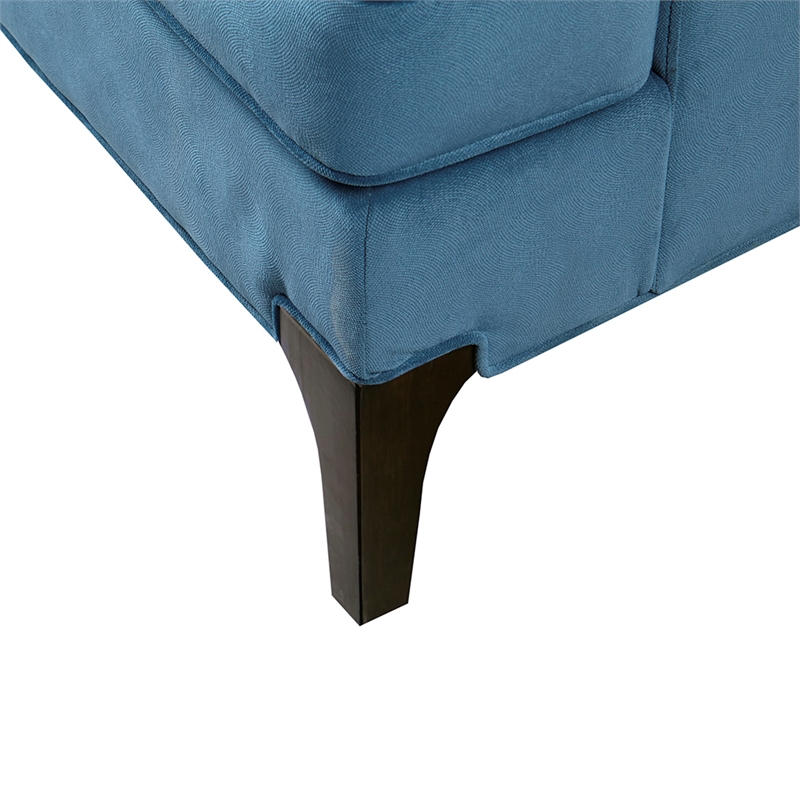 Martha Stewart Anna Arm Accent Chair in Blue