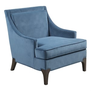 Martha Stewart Anna Arm Accent Chair in Blue