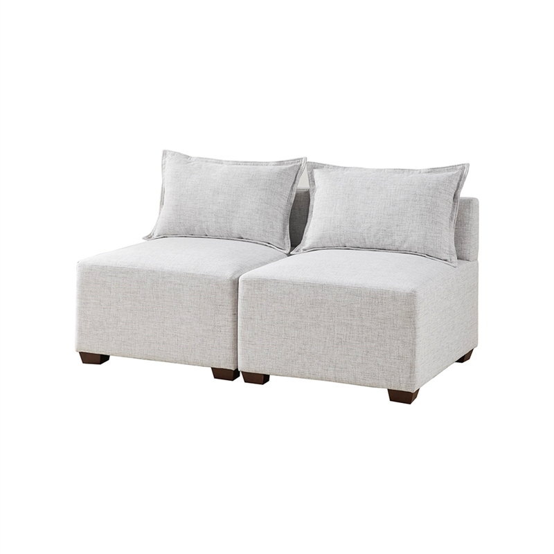 INK+IVY Molly Modular Armless Chair in Ivory