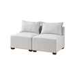 INK+IVY Molly Modular Armless Chair in Ivory