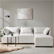 INK+IVY Molly Modular Armless Chair in Ivory