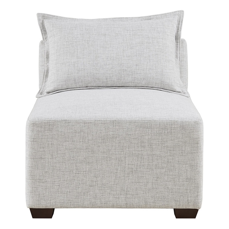 INK+IVY Molly Modular Armless Chair in Ivory
