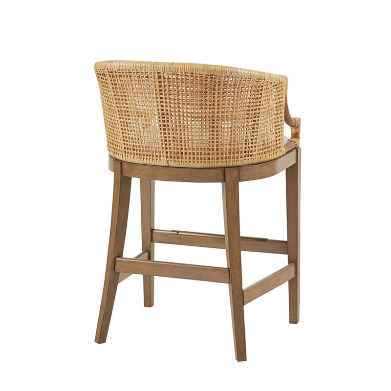 Martha Stewart Playa Handcrafted Rattan Counter Stool 25