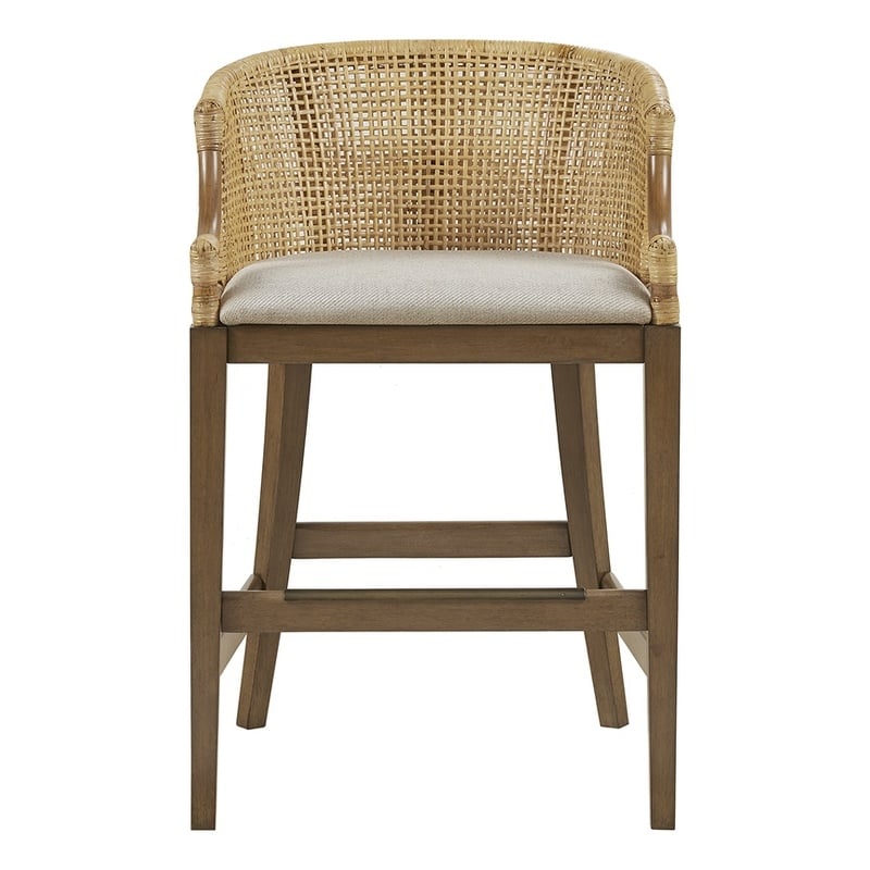 Martha Stewart Playa Handcrafted Rattan Counter Stool 25