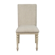 Martha Stewart Fiona Upholstered Dining Chair Set of 2 in Light Grey